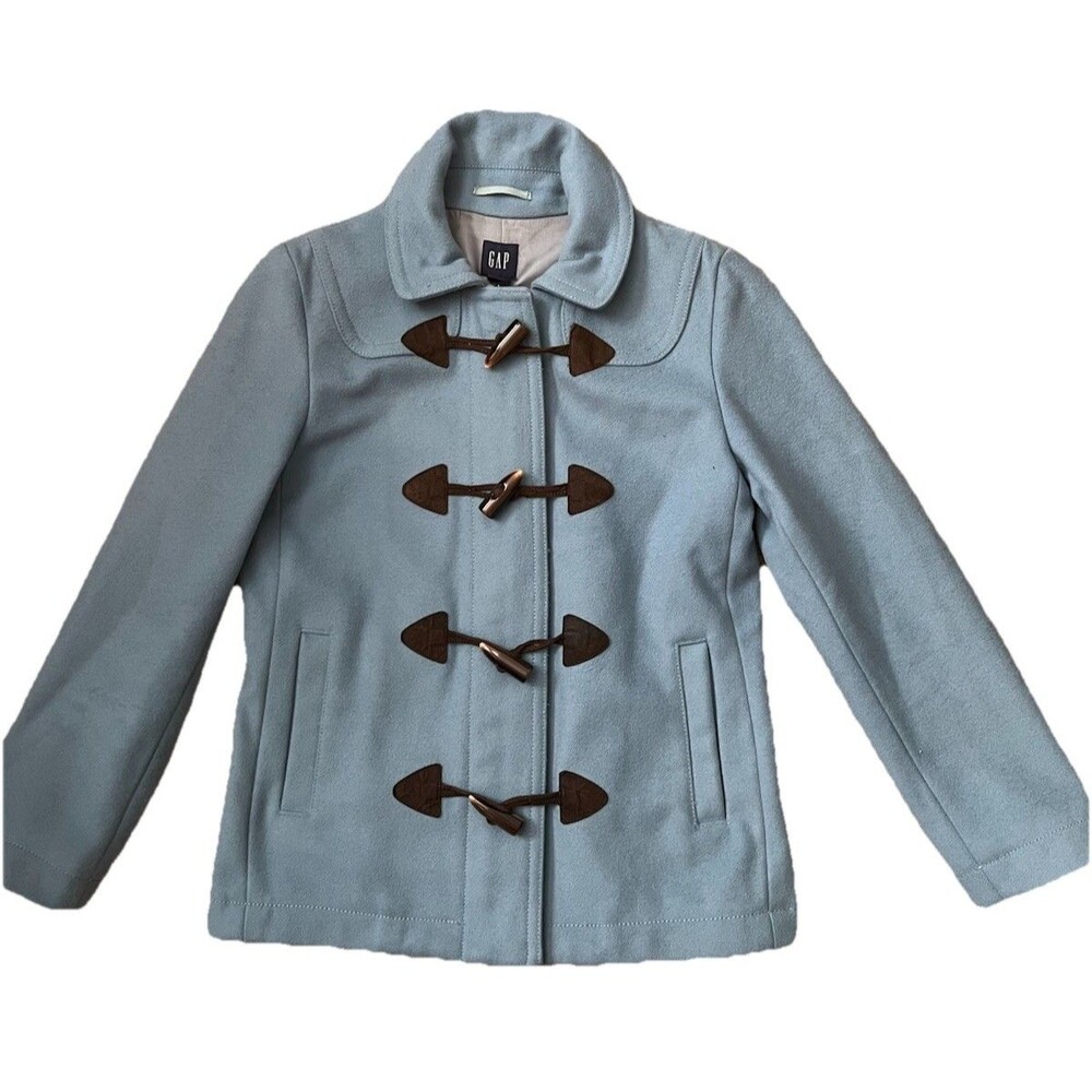 Women’s Gap Blue Duffle Coat w/ Toggle Buttons And zipper - Size Small